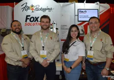 The team of Fox Packaging. From left to right Raul Acevedo, Jacob Fox, Victoria Lopez and Aaron Fox.